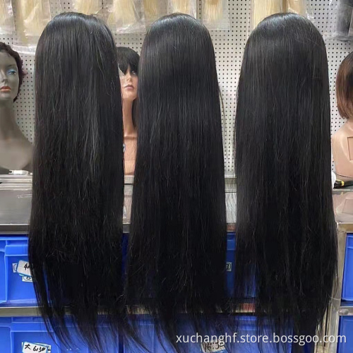 Transparent 100% Brazilian Hair HD Lace Front Wig,360 Lace Closure Raw Human Hair Wig, Natural Human Hair Wigs For Black Women